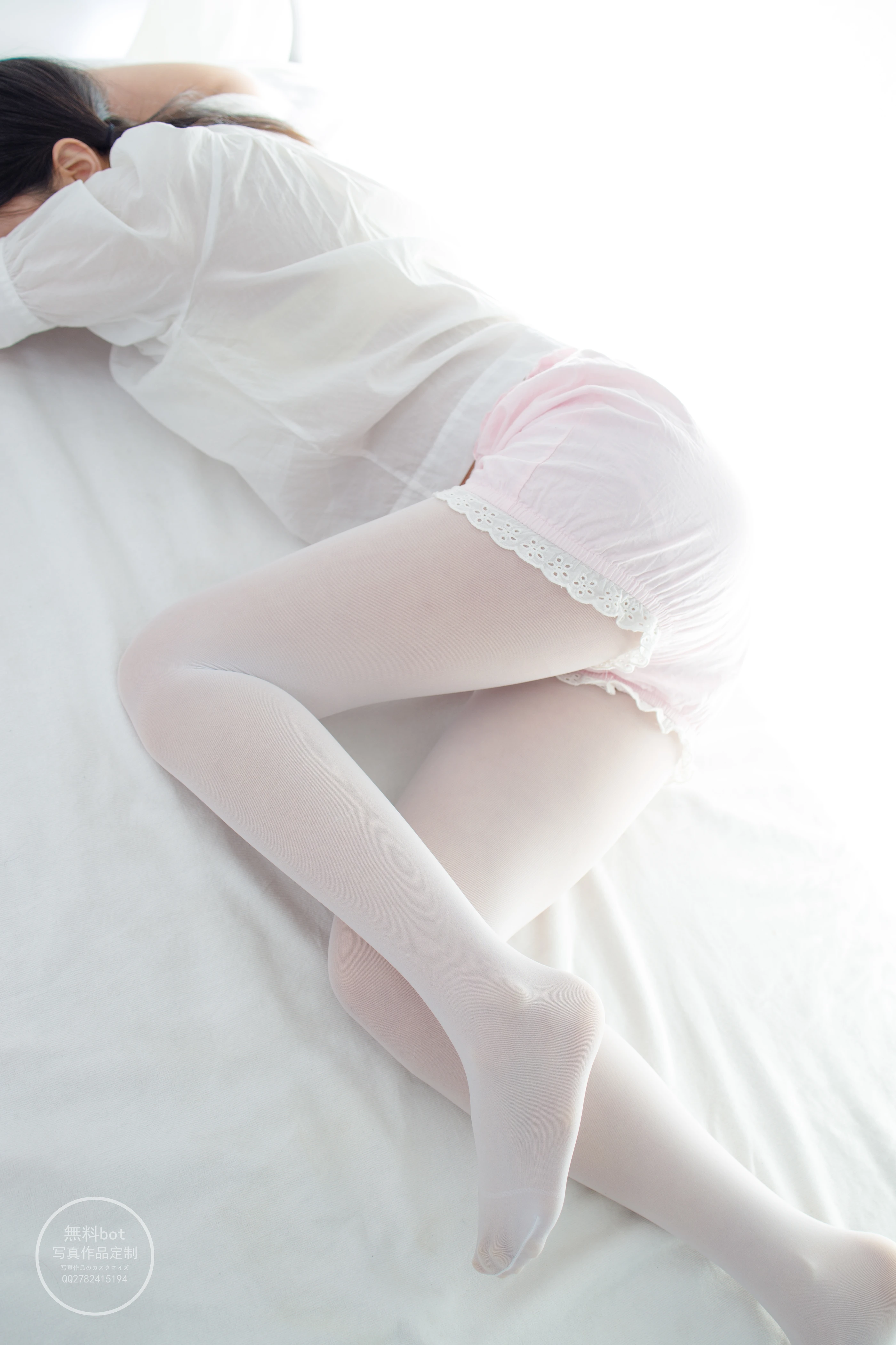 森萝财团 有料 NO.023 吸吸 小清新少女的私房白丝 [53P 1V]插图2